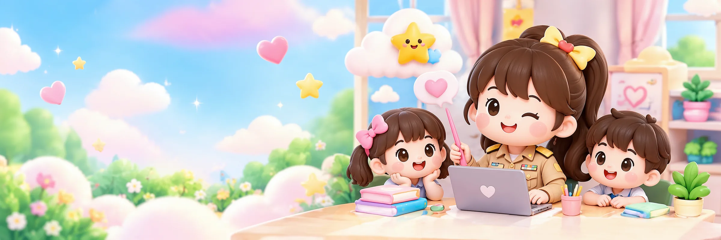 ครูลัดดากับนักเรียน